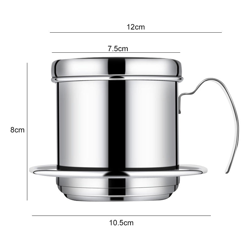 ELECTROPRIME Stainless Steel Filter-free Paper Coffee Filter Pot