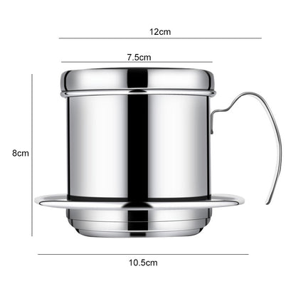 ELECTROPRIME Stainless Steel Filter-free Paper Coffee Filter Pot