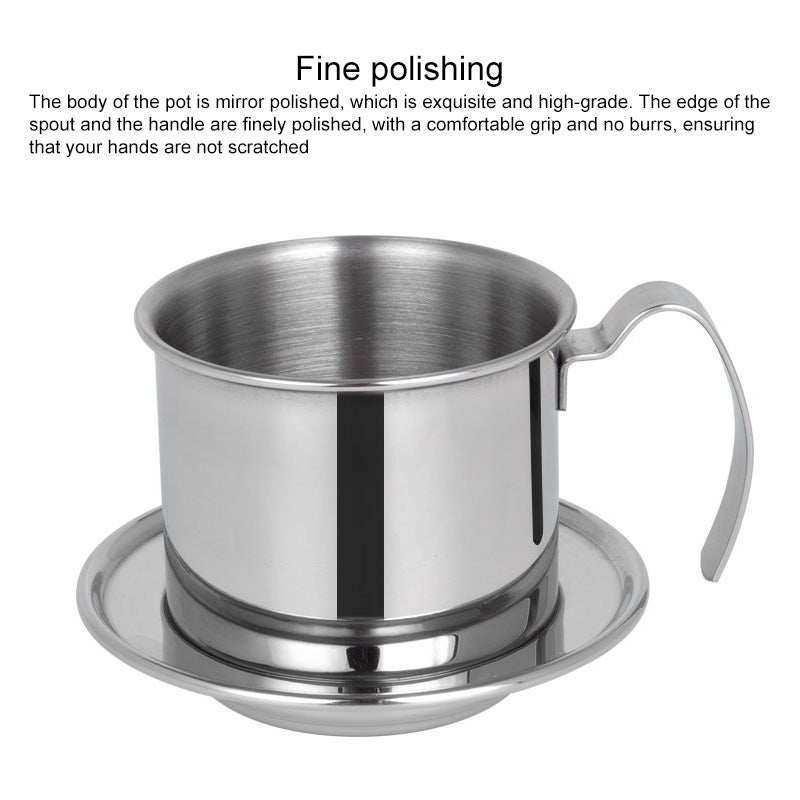 ELECTROPRIME Stainless Steel Filter-free Paper Coffee Filter Pot