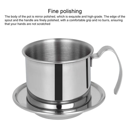 ELECTROPRIME Stainless Steel Filter-free Paper Coffee Filter Pot