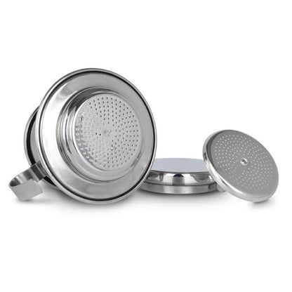 ELECTROPRIME Stainless Steel Filter-free Paper Coffee Filter Pot