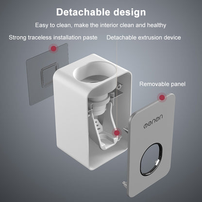 ELECTROPRIME MENON Toothbrush Holder Automatic Toothpaste Squeezers Home Bathroom Set Toothpaste Dispenser Bathroom Accessories