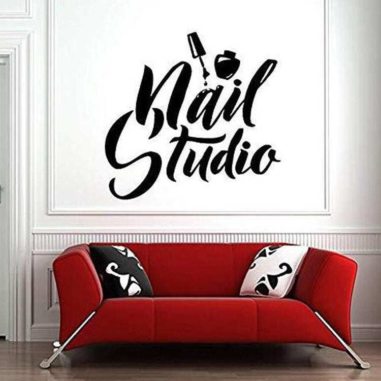ELECTROPRIME Nail Studio Window PVC Carved Stickers