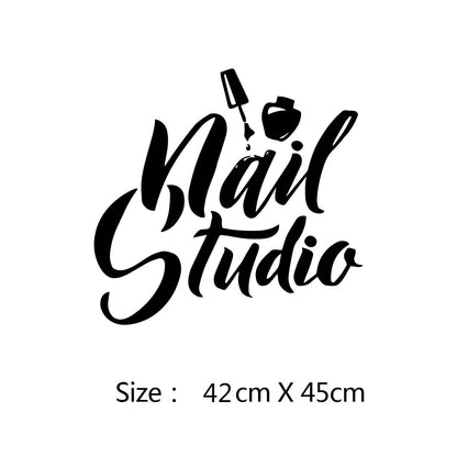 ELECTROPRIME Nail Studio Window PVC Carved Stickers