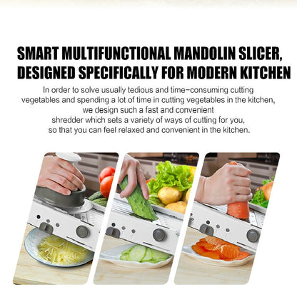 ELECTROPRIME Multifunctional Long Stainless Steel Grater Slicer Chopper Crusher