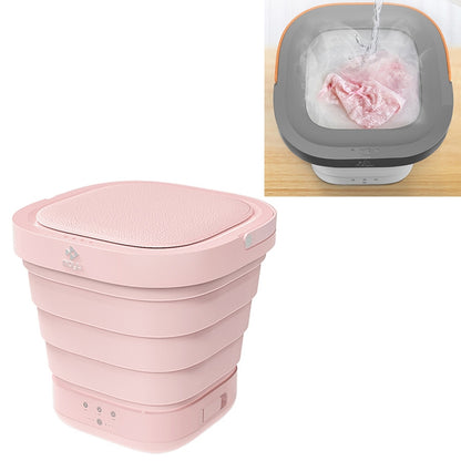 ELECTROPRIME MOYU XPB30-F1 Portable Mini Automatic Household Folding Bucket Type Travel Washing Machine(Pink)