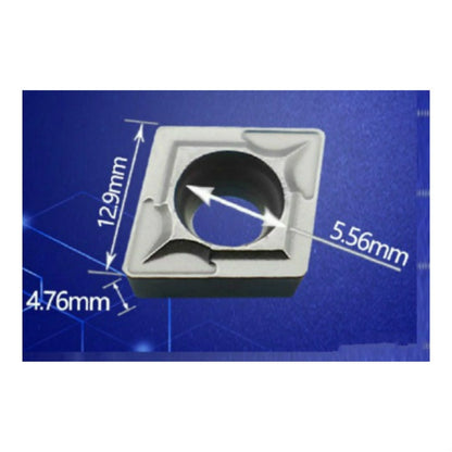 ELECTROPRIME 10 PCS/Box CNC Inner Hole Diamond Blade Boring Cutter Grain Steel Special Alloy Cutter Head, Specification:CCMT120404?R0.4?