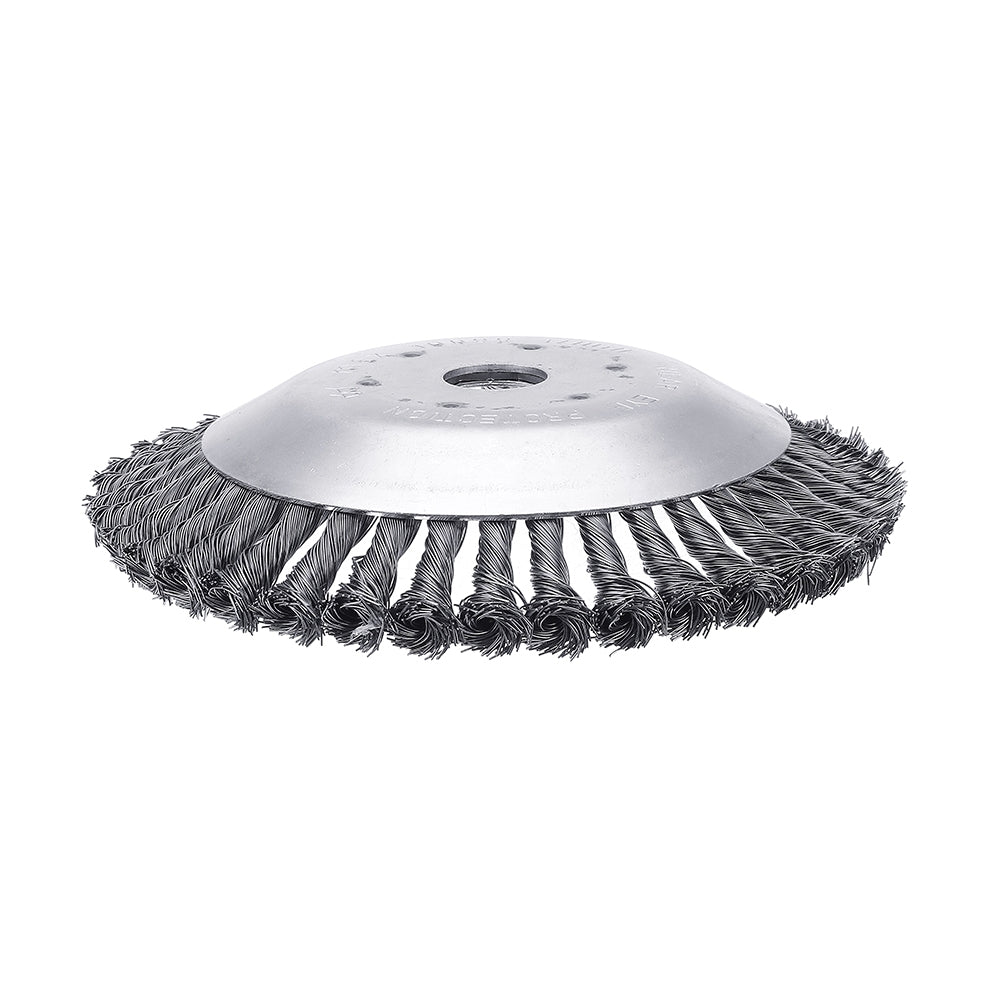 ELECTROPRIME Lawn Mower Twisted Grass Wheel Steel Wire Grass Head Weeding Tray, Size:8 Inches