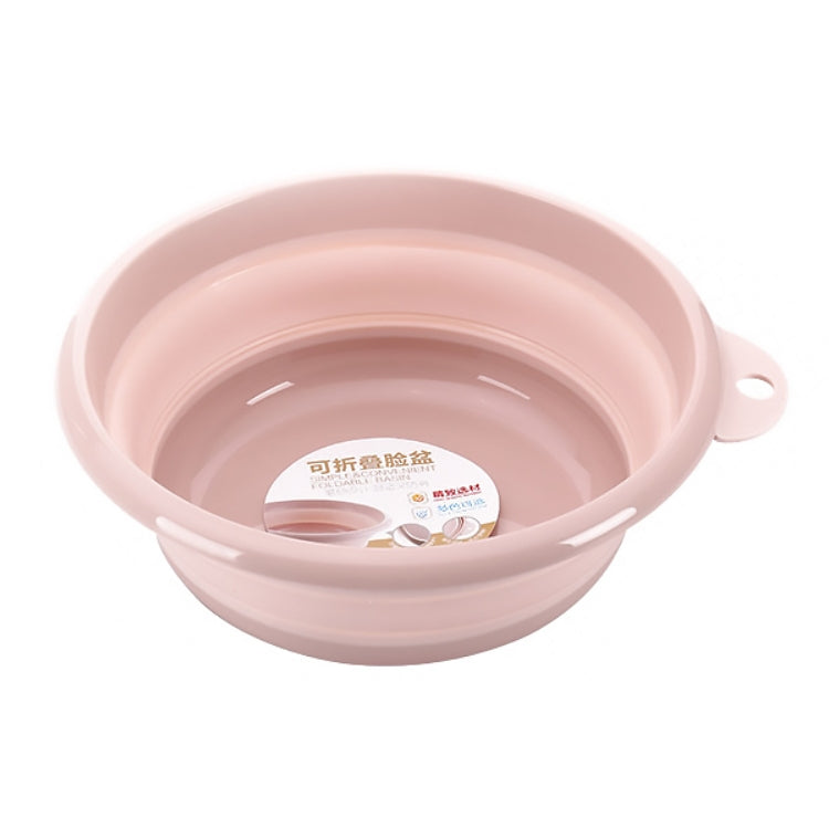 ELECTROPRIME Folding Washbasin Outdoor Travel Portable Washtub, Size:9x25cm(Pink)