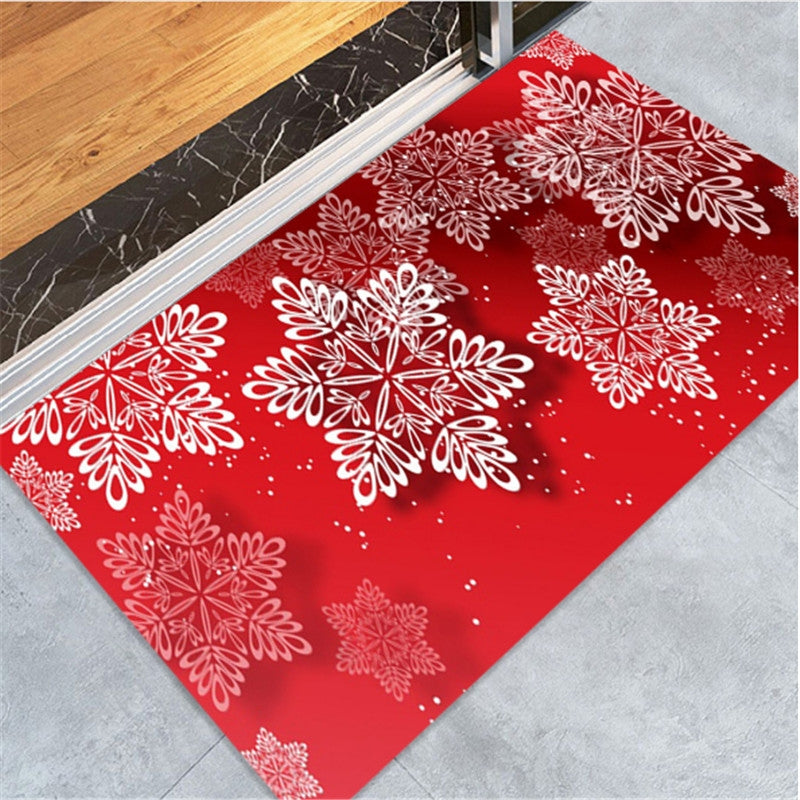ELECTROPRIME Christmas Pattern Household Non-slip Floor Mats for Home Decoration, Size:60x180cm(Snowflake)
