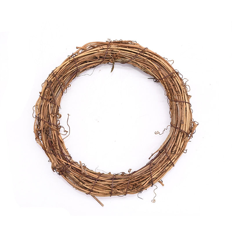 ELECTROPRIME 2 PCS Tree Vine Christmas Wreath DIY Rattan Garden Decoration Rattan Window Decoration, Size:15CM