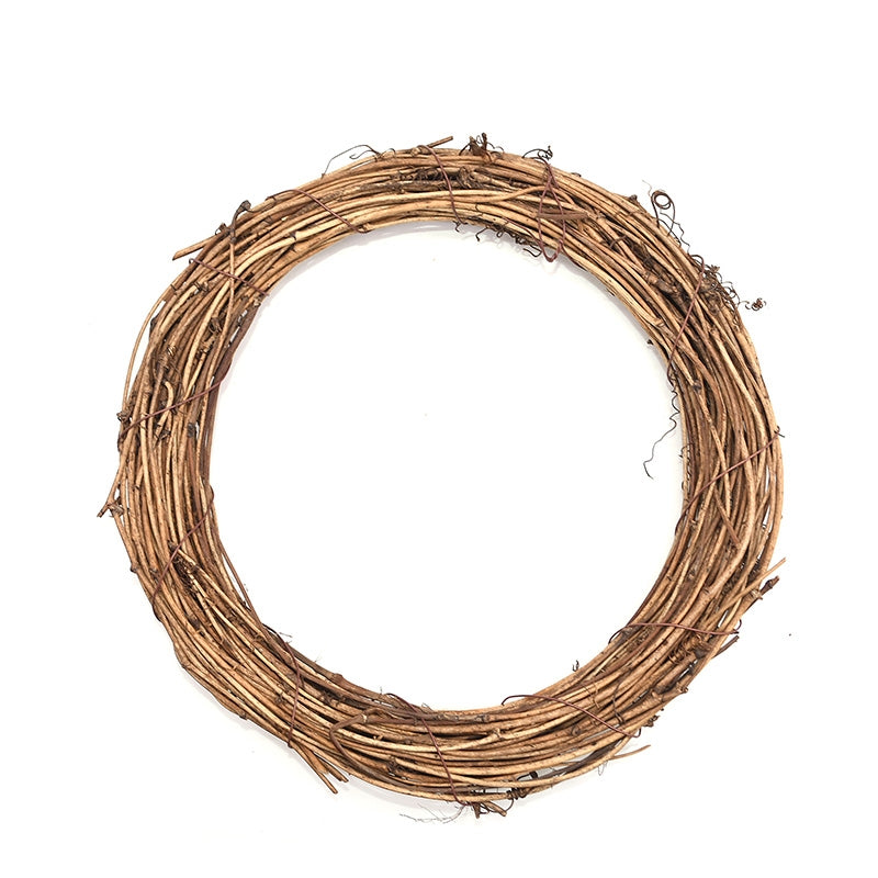 ELECTROPRIME 2 PCS Tree Vine Christmas Wreath DIY Rattan Garden Decoration Rattan Window Decoration, Size:20CM