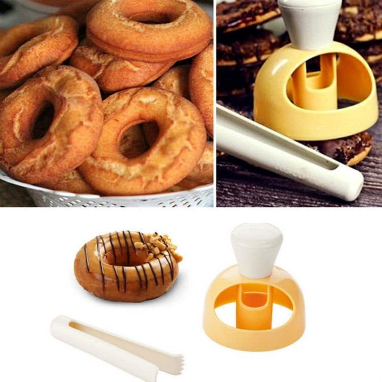 ELECTROPRIME DIY Donut Mold Fondant Cake Plastic Kitchen Snack Tool