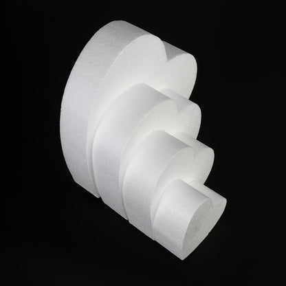 ELECTROPRIME 4 PCS Heart-shaped Prosthesis Foam Baking Fondant Cake Silk Flower Practice Mold, Height:10cm, Size:10 Inches