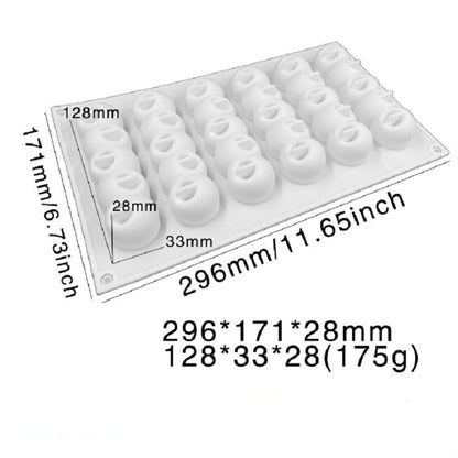 ELECTROPRIME 6 Concave Ball Strip Cake Mold DIY Baking Dessert Mold