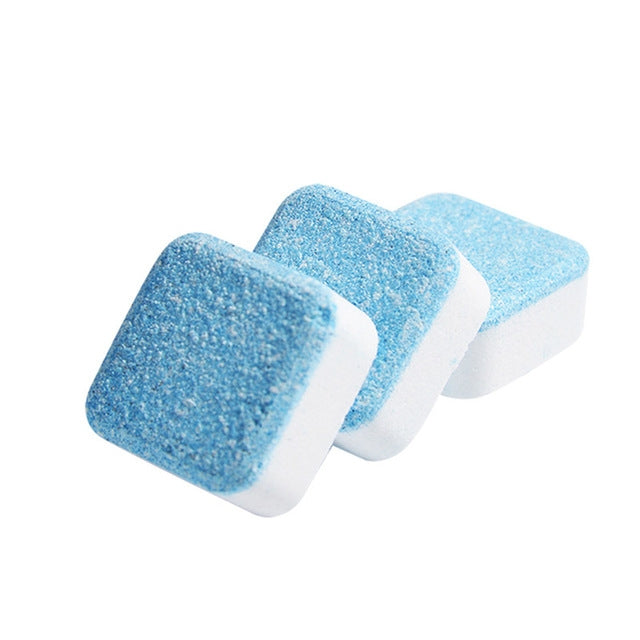 ELECTROPRIME 30 PCS  Bathroom Accessories Set Washing Machine Cleaning Detergent Effervescent Tablet Washer Cleaner(Blue)