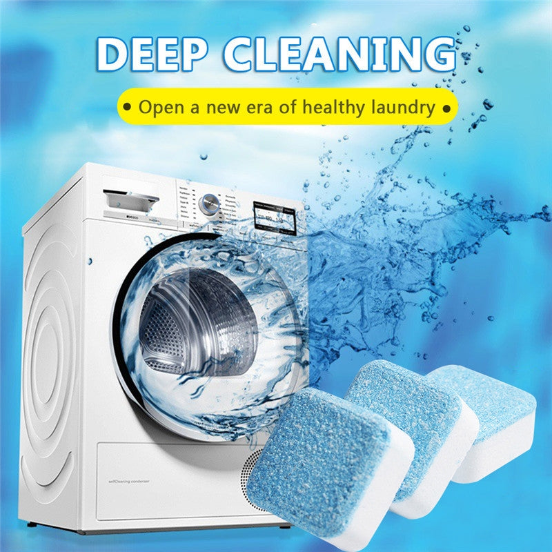 ELECTROPRIME 30 PCS  Bathroom Accessories Set Washing Machine Cleaning Detergent Effervescent Tablet Washer Cleaner(Blue)