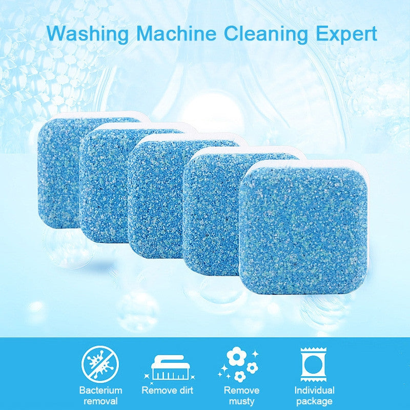 ELECTROPRIME 30 PCS  Bathroom Accessories Set Washing Machine Cleaning Detergent Effervescent Tablet Washer Cleaner(Blue)