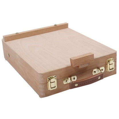 ELECTROPRIME Artist Craft Desktop Easel Integrated Wooden Box Art Drawing Painting Table Box