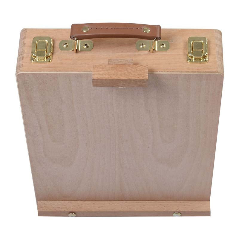 ELECTROPRIME Artist Craft Desktop Easel Integrated Wooden Box Art Drawing Painting Table Box