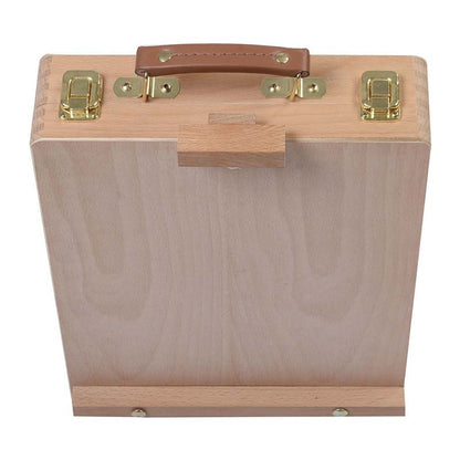 ELECTROPRIME Artist Craft Desktop Easel Integrated Wooden Box Art Drawing Painting Table Box