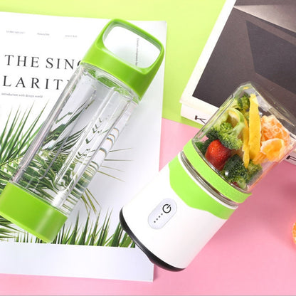 ELECTROPRIME Six-leaf Electric USB Charging Portable Mini Fruit Juicer Juice Cup(Green)