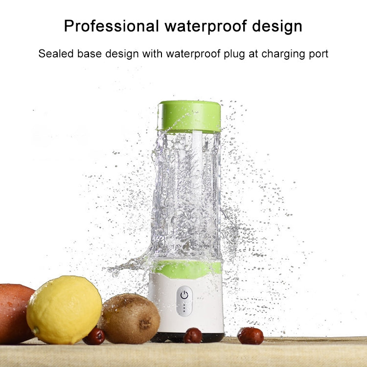 ELECTROPRIME Six-leaf Electric USB Charging Portable Mini Fruit Juicer Juice Cup(Green)