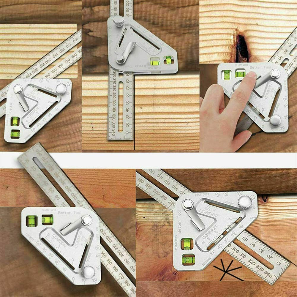 ELECTROPRIME Multifunctional Woodworking Triangle Ruler Measuring Tool