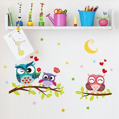 ELECTROPRIME 2 PCS Children Room Kindergarten Bedroom Bedside Decoration Sticker, Size:64x43cm