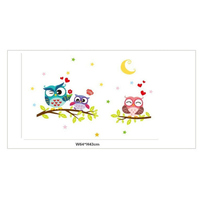 ELECTROPRIME 2 PCS Children Room Kindergarten Bedroom Bedside Decoration Sticker, Size:64x43cm