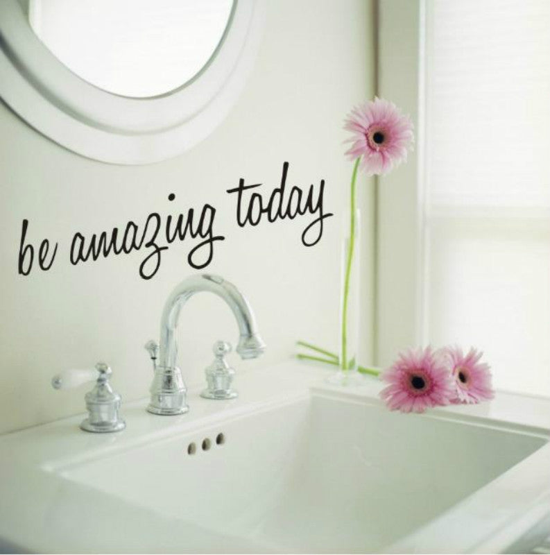 ELECTROPRIME Bathroom Dressing Room Home Decor Removable Mural Wall Sticker, Size:58x17CM
