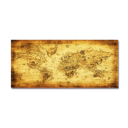 ELECTROPRIME World Map Carpets Rug Bedroom Kids Baby Play Crawling Mat Memory Foam Area Rugs Carpet, Size:40x120cm(Yellow)