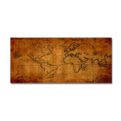 ELECTROPRIME World Map Carpets Rug Bedroom Kids Baby Play Crawling Mat Memory Foam Area Rugs Carpet, Size:40x120cm(Brown)