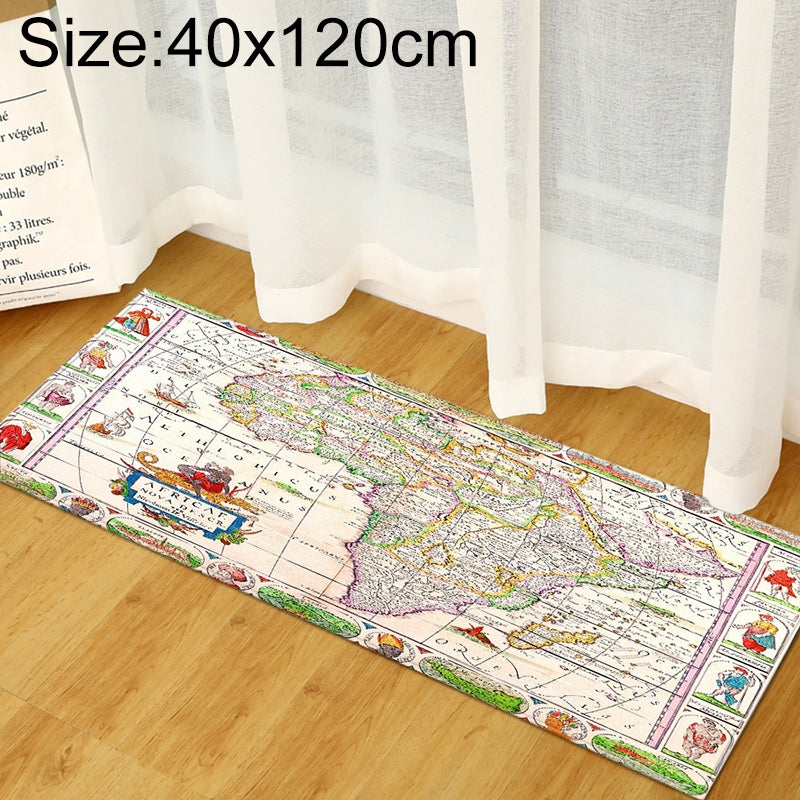 ELECTROPRIME World Map Carpets Rug Bedroom Kids Baby Play Crawling Mat Memory Foam Area Rugs Carpet, Size:40x120cm(Africa Map)