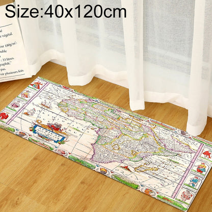 ELECTROPRIME World Map Carpets Rug Bedroom Kids Baby Play Crawling Mat Memory Foam Area Rugs Carpet, Size:40x120cm(Africa Map)