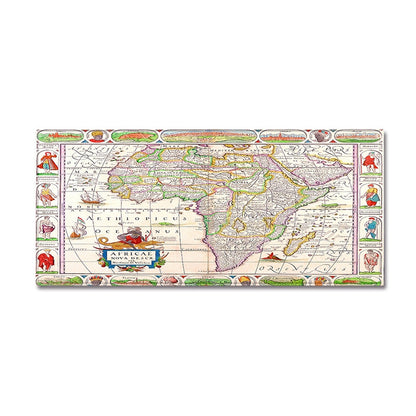 ELECTROPRIME World Map Carpets Rug Bedroom Kids Baby Play Crawling Mat Memory Foam Area Rugs Carpet, Size:40x120cm(Africa Map)