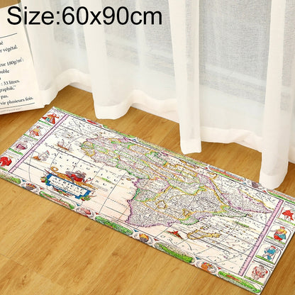 ELECTROPRIME World Map Carpets Rug Bedroom Kids Baby Play Crawling Mat Memory Foam Area Rugs Carpet, Size:60x90cm(Africa Map)
