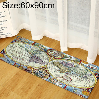 ELECTROPRIME World Map Carpets Rug Bedroom Kids Baby Play Crawling Mat Memory Foam Area Rugs Carpet, Size:60x90cm(Dual-Side)