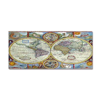 ELECTROPRIME World Map Carpets Rug Bedroom Kids Baby Play Crawling Mat Memory Foam Area Rugs Carpet, Size:60x90cm(Dual-Side)