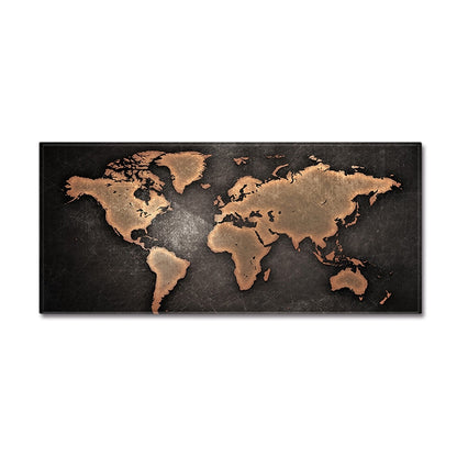 ELECTROPRIME World Map Carpets Rug Bedroom Kids Baby Play Crawling Mat Memory Foam Area Rugs Carpet, Size:60x180cm(Black)