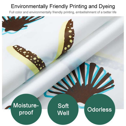 ELECTROPRIME Bathroom Curtain Ocean Star Shower Curtain Environmental Protection Mildew Waterproof Shower Curtain, Size:150x180CM