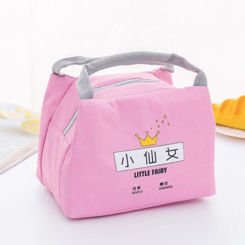 ELECTROPRIME Portable Student Lunch Outdoor Portable Insulation Child Cute Student Lunch Box Bag(Little Fairy)