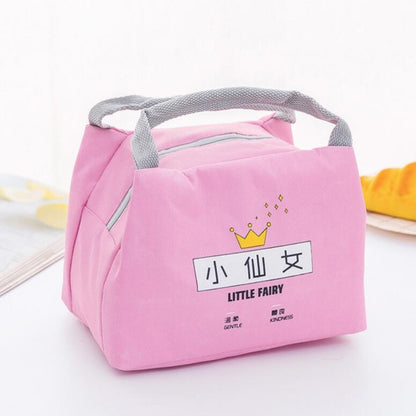 ELECTROPRIME Portable Student Lunch Outdoor Portable Insulation Child Cute Student Lunch Box Bag(Little Fairy)
