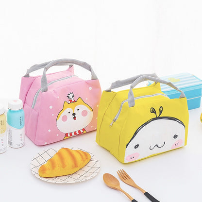 ELECTROPRIME Portable Student Lunch Outdoor Portable Insulation Child Cute Student Lunch Box Bag(Shiba Inu)