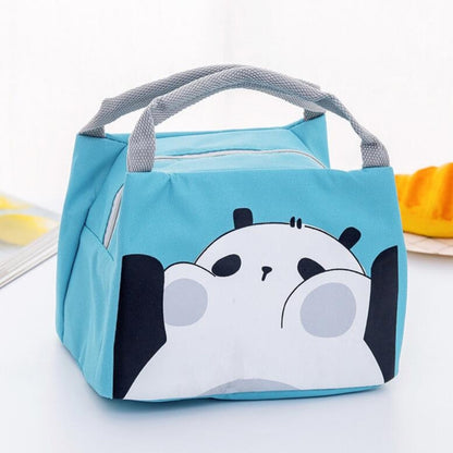 ELECTROPRIME Portable Student Lunch Outdoor Portable Insulation Child Cute Student Lunch Box Bag(Panda)