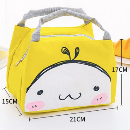 ELECTROPRIME Portable Student Lunch Outdoor Portable Insulation Child Cute Student Lunch Box Bag(Small Dumplings)