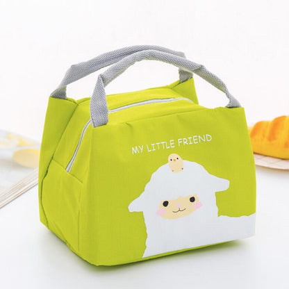 ELECTROPRIME Portable Student Lunch Outdoor Portable Insulation Child Cute Student Lunch Box Bag(Sheep)