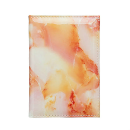 ELECTROPRIME Colorful Marble Style Waterproof Passport Holder Ticket Holder(Yellow)