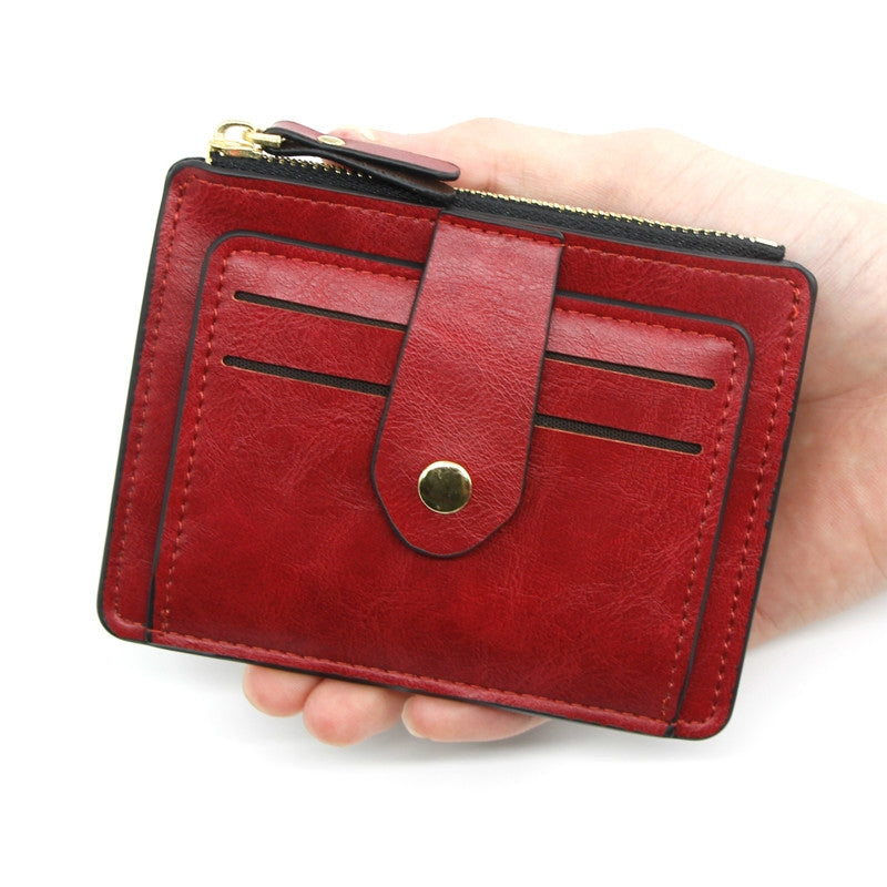 ELECTROPRIME Personalized Creative Multi-function Card Package Card Holder Multi-card Advertising Gift Premium Bank Certificate Card Package(Red)