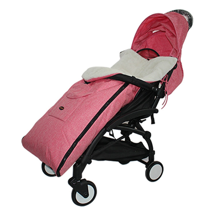 ELECTROPRIME Baby Stroller Sleeping Bag Autumn and Winter Windproof Warm Foot Cover Baby Stroller(Linen Powder Sleeping Bag)